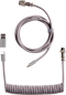 Keychron Coiled Aviator Cable 8K Rak Grå