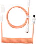 Keychron Coiled Aviator Cable 8K Rak Rosa/Orange