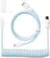 Keychron Coiled Aviator Cable 8K Rak Ljusblå