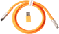 Keychron Double-Sleeved Geek Cable 8K Orange
