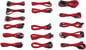 Corsair AX1200 sleeved cables, Röd