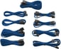 Corsair AX850/750/650 sleeved cables, Blå