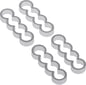 Alphacool Eiskamm Alu X4 Flat 4mm Silver 4st