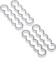 Alphacool Eiskamm Alu X5 Flat 4mm Silver 4st