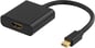 Adapter mini DisplayPort ha till HDMI ho med ljud Svart 0.18m