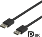 DELTACO DisplayPort 1.4 ha-ha Svart 1.5 m