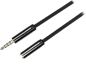 DELTACO Audiokabel 3,5mm ha-ho 4-pin Svart 0,5m