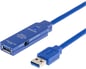 DELTACO USB 3.0 förlängningskabel A ha-A ho Aktiv Blå 2m
