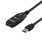 DELTACO USB 3.0 förlängningskabel A ha-A ho Aktiv Svart 3m