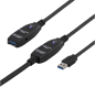 DELTACO USB 3.0 förlängningskabel A ha-A ho Aktiv 10m