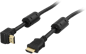 DELTACO HDMI-kabel 1.4 ha-ha Vinklad Svart 2 m