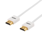 DELTACO HDMI-kabel 1.4 ha-ha Tunn Vit 2m