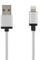 Lightningkabel (MFI) Silver Tygsladd 3m