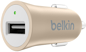 Belkin Premium MIXIT Billaddare 2.4A Guld