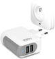 PORT Designs Väggladdare 2xUSB Vit