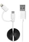 PORT Designs Lightning/microUSB-kabel (MFI) Vit 1.2m