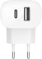 Belkin Väggladdare 1x USB-C 1x USB-A 32 W Vit