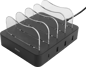 DELTACO Laddningsstation 1x USB-C 3x USB-A Svart
