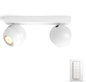 Philips Hue Buckram, White Ambiance, 2x, Vit