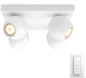 Philips Hue Buckram, White Ambiance, 4x, Vit