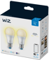 WiZ WiFi Smart LED E27 60W Dimbar varmvit 2-pack