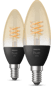 Philips Hue White 4.5W Filament Candle E14 2-pack