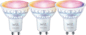 Wi-Fi Wi-Fi Lampa GU10 RGB 3-pack
