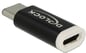 Delock USB 2.0 Adapter Micro-B ho till C ha Svart