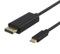 DELTACO DisplayPort - USB-C Svart 0.5 m