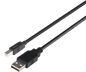 DELTACO USB 2.0 kabel USB-A hane - USB-B hane, LSZH, 2m, svart