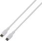 DELTACO USB-C till USB-C 60W 1.5 m Vit