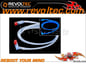 Revoltec S-ATA 50cm vinklad UV Silver