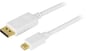 DELTACO DisplayPort 1.2 - miniDisplayPort Vit 5 m
