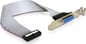 IO Parallell-port DB25 hona för moderkort