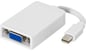 Adapter mini DisplayPort ha till VGA ho Vit 0.2m