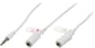 Adapter headset för iPhone 1x3,5mm - 2x3,5mm