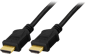 DELTACO HDMI-kabel 2.0 ha-ha Svart (F) 3 m