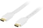 DELTACO HDMI-kabel 1.4 ha-ha Flat Vit 3m