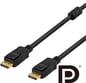 DELTACO DisplayPort 1.2 ha-ha Svart 2 m