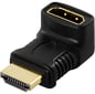Adapter HDMI ho till HDMI ha Svart Vinklad