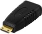 Adapter HDMI ho till mini HDMI ha Svart