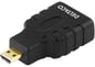 Adapter HDMI ho-micro HDMI ha Svart