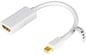 DELTACO Adapter mini DisplayPort ha till HDMI ho med ljud Vit 0.2m