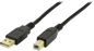 DELTACO USB 2.0 kabel A-B Svart 2m