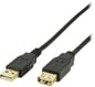 USB 2.0 förlängningskabel A ha-A ho Svart 5m