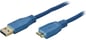 USB 3.0 kabel A-micro B ha Blå 3m