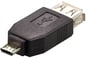 USB 2.0 Adapter A ho-micro B ha Svart
