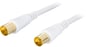 Antennkabel Vit 10m