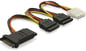 Strömadapter Molex ho - 3xSATA ho