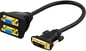 Adapter DVI till 2x VGA